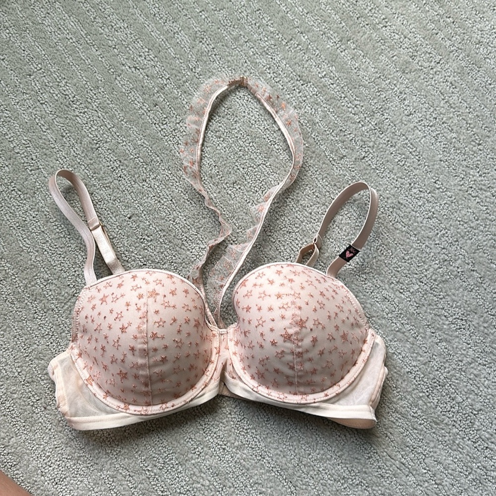 Victoria’s Secret Dream Angels lined demi with optional neck strap 36C